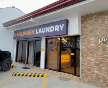 HillWash Laundry shop exterior in Argao